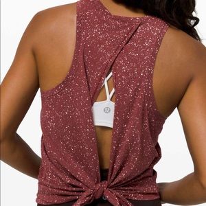 Lululemon All Tied Up Tank in Savannah Splatter